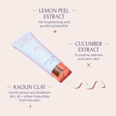 Tru Alchemy Celestial Face Cleanser Daily Face Wash | Bentonite & Kaolin Clay, Cucumber & Melon Extracts | Pore Minimizing Makeup Remover Cleanser for Dry Skin | Facial Wash for Women | 8 fl oz