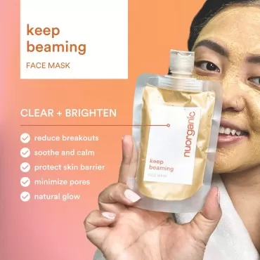 nuorganic Acne Mask with Turmeric for Clearing Por...
