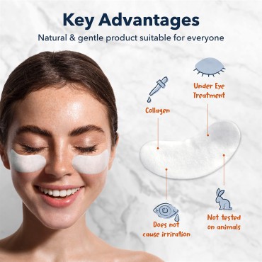 Deluxe Collagen Eye Mask Collagen Pads For Women B...