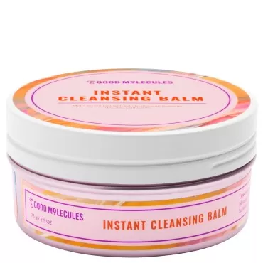 Good Molecules Instant Cleansing Balm - Facial Cleanser and Makeup Remover with Shea Butter, Sea Buckthorn, and Camellia Oils - Skincare for Face and Eyes