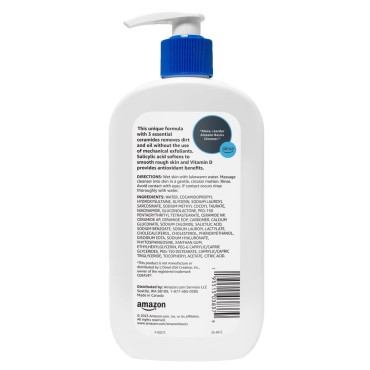 Amazon Basics Renewing Salicylic Acid Cleanser, Un...