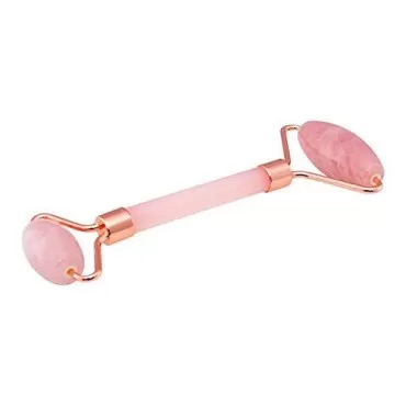 Relaxus Beauty - Rose Quartz Facial Roller - Skincare Tool for Facial Massage, Wrinkles, Eye Puffiness - Durable, smooth Noiseless Design