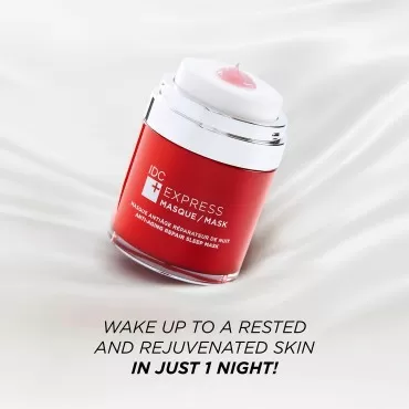 IDC Dermo Express Mask with REGEN(16) Anti-Aging Technology | Overnight Sleeping Gel Mask for Face, Eyes, and Neck | Hydrates, Nourishes, & Rejuvenates Skin | All Skin Types | 1.6 fl. oz / 50 mL