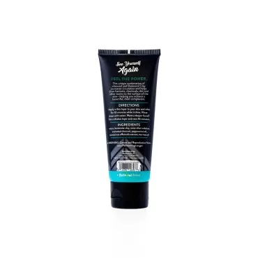 Redmond Amazingly Natural Charcoal Clay Mask, Deep Cleansing Mud, Mint, 4oz tube (1 Pack)