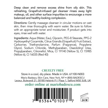 Mario Badescu Botanical Facial Gel Cleanser - Ligh...