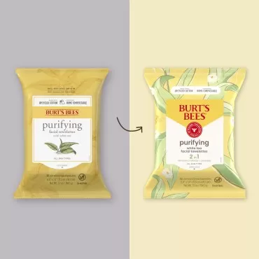 Burt's Bees Purifying Facial Towelettes With White...