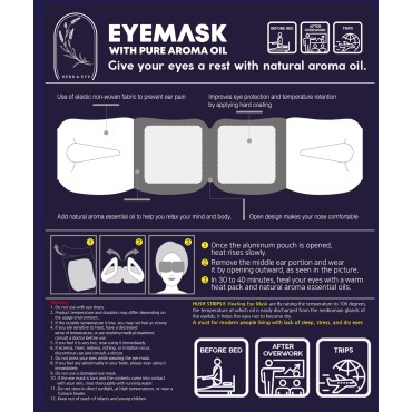 Coordilife (6 Pack) Disposable Steam Eye Mask - Wa...