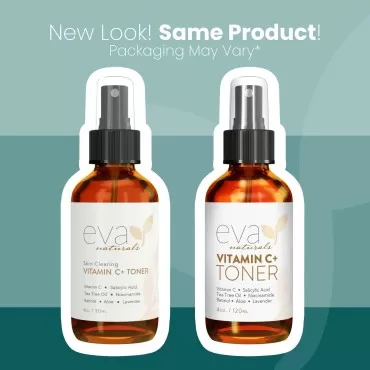 Eva Naturals Vitamin C Facial Toner - Hydrating, Pore Minimizer Face Toner for Men and Women with Witch Hazel & Rose Water, Nourishes Skin Through Hydration - 4 Oz