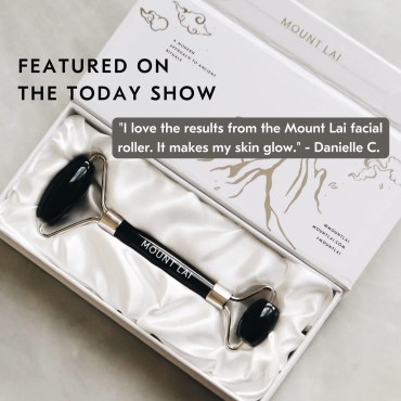 Mount Lai Warming Black Obsidian Facial Roller Mas...