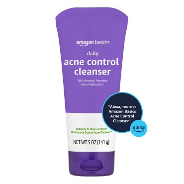 Amazon Basics Daily Acne Control Cleanser, Maximum...