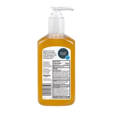 Amazon Basics Salicylic Acid Acne Wash, Unscented,...