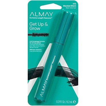 Almay One Coat Get Up and Grow Mascara, Blackest B...