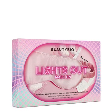 BeautyBio Lights Out. Mask On. Set. Depuffing, Bri...