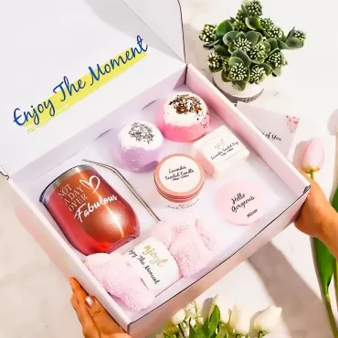 Self Care Kit, Care Package For Sick Friends - Get Well Soon Gift Baskets For Women, Relaxation Gifts For Women, Self Care Gifts, Self Care Package For Women - Spa Gift Sets For Women