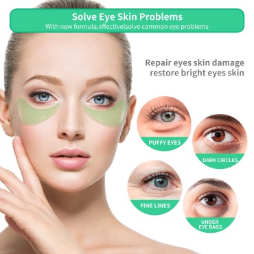 BREYLEE Aloe Vera Eye Masks - 60 Pcs - Reduce Puff...