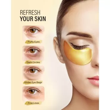 Maskiss 25-Pairs 24K Gold Under Eye Patches/Masks ...
