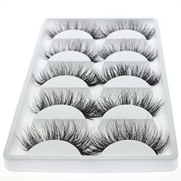 3D Mink False Eyelash LASGOOS Degisn Luxurious Nat...