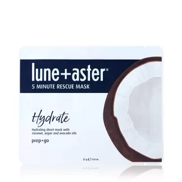 Lune+Aster 5 Minute Rescue Mask Assortment Trio - Hydrate, Firm and Nourish - Sheet mask trio assortment restores skin's moisture for a renewed complexion …