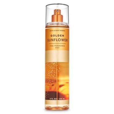 Bath & Body Works - Golden Sunflower - Daily Trio - Fall 2020 - Shower Gel, Fine Fragrance Mist & Body Lotion