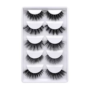 3D Mink False Eyelashes Luxurious Cross Thick Long...