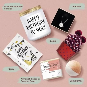 Birthday Gifts for Women- Relaxing Spa Gift Box Ba...