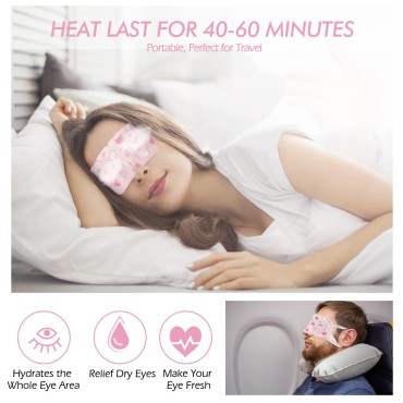 Jekeno Steam Eye Mask, 16 Packs Eye Masks for Dry ...
