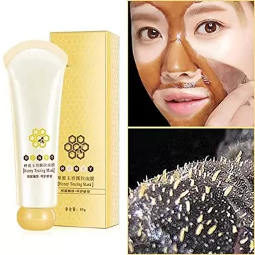 S SOORIYAN Honey Mask,Honey Tearing Mask Oil Control Blackhead Remover Honey Tearing Peel Mask Off Dead Skin Clean Pores Peel Mask Dead Skin (2PCS)