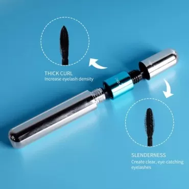 2 in 1 Mascara 5x Longer Waterproof Lash Cosmetics...