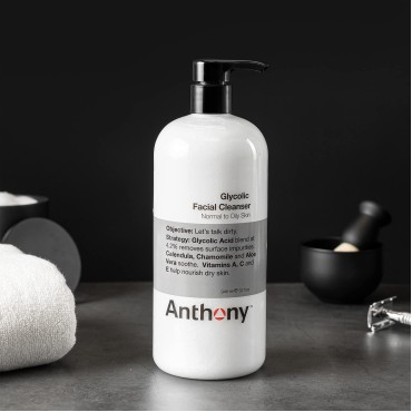 Anthony Glycolic Facial Cleanser for Men - Daily C...