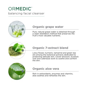 IMAGE Skincare Ormedic Balancing Facial Cleanser, Aloe Vera, 6 Fl Oz