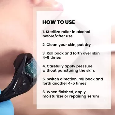 3-Pack Derma Microneedle Roller for Face & Body - ...