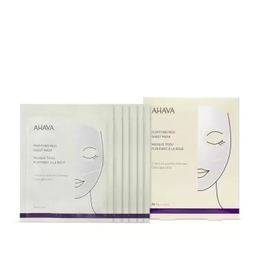 AHAVA Dead Sea Purifying Mud Sheet Mask, 6 count...