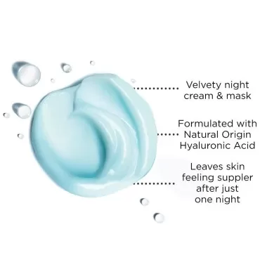 Vichy Aqualia Thermal Spa Face Night Cream and Overnight Mask with Hyaluronic Acid, Moisturizer for Face and Neck, Moisturizing Night Time Anti Wrinkle Cream, Light Scent, Paraben Free