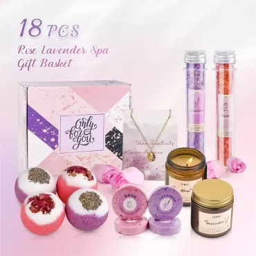 Women Spa Gift Basket, 18PCS Birthday Gift for Wom...