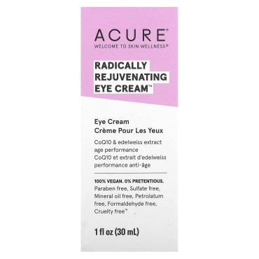 ACURE Radically Rejuvenating Eye Cream, 1 Fl. OZ. ...