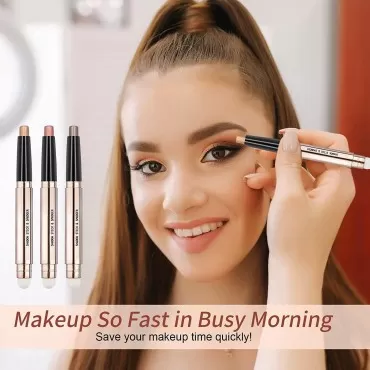 Black Eyeshadow Stick Eye Makeup Cream Shimmer Smo...