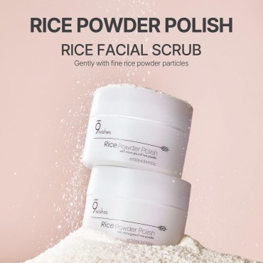 [9 wishes] Rice Facial Scrub, Hypoallergenic Micro...