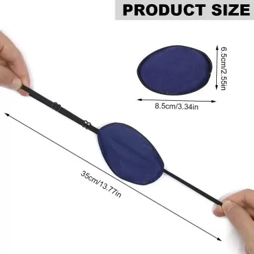 NA 2 Pieces Silk Eye Patch, Adjustable Soft Eye Patch, Silk Single Eye Patch with Adjustable Strap, Elastic Lazy Eye Patch for Amblyopia, Strabismus (blue,black)