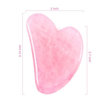 JOCHYA Gua Sha Facial Tool - Nature Rose Jade Gua ...