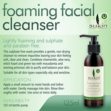 #MG SUKIN Foaming Facial Cleanser 125ml -This sulp...