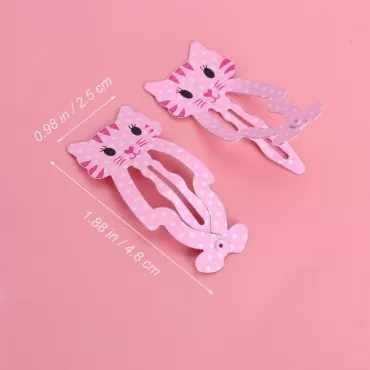 Frcolor 30Pcs Animal Pattern Print Hair Clips Cartoon Design Barrettes Metal Snap Hairpin for Tenn Girls and Women(Animals)