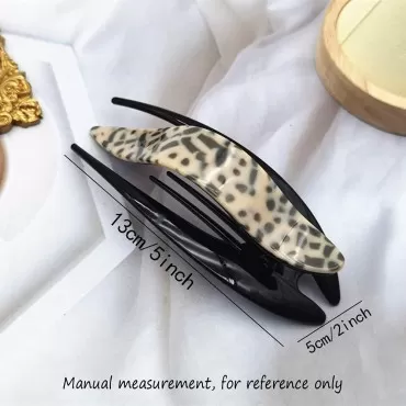 Yusier 3PCS 5inch Large French Tortoiseshell Hair ...