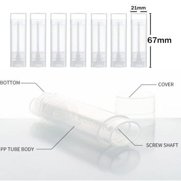 Xiboya textile 20PCS 5ML Clear Plastic Empty Oval ...
