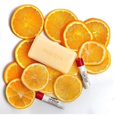 Thayers Organic Slippery Elm Lip Balm, Orange Grov...