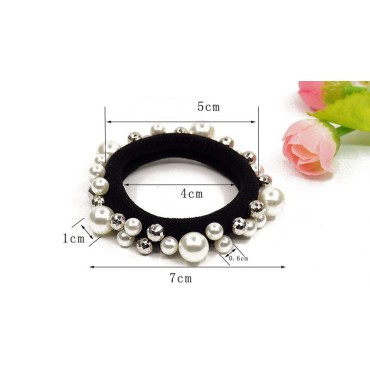 5 PCS Beauty Hair Elastics with Elegant and Beauti...