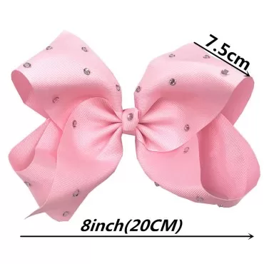 Xansema 8 Inches Ribbon Hair Bows Large Bows Allig...