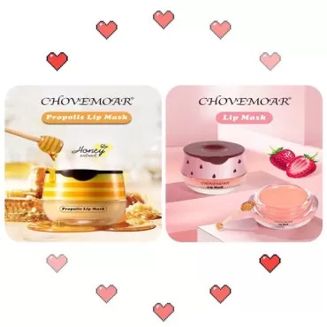 2PCS Honey Balm & Strawberry Lip Balm, Honey Lip B...