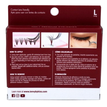 iEnvy Kiss Lashes, Luxe Black, Long (Pack of 3)