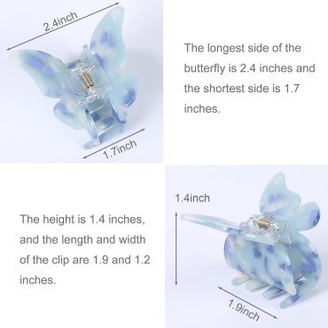 AKDSteel 6Pcs Butterfly Hair Clips Beautiful Flora...
