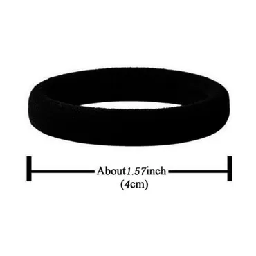 ZBORH 50PCS Black Hair Ties for Women, Seamless Ha...